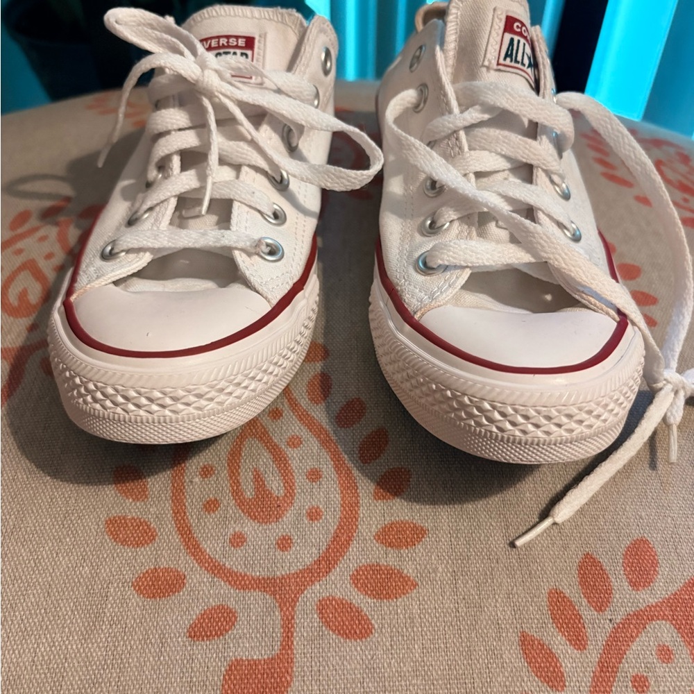 Converse White and Red Sneakers